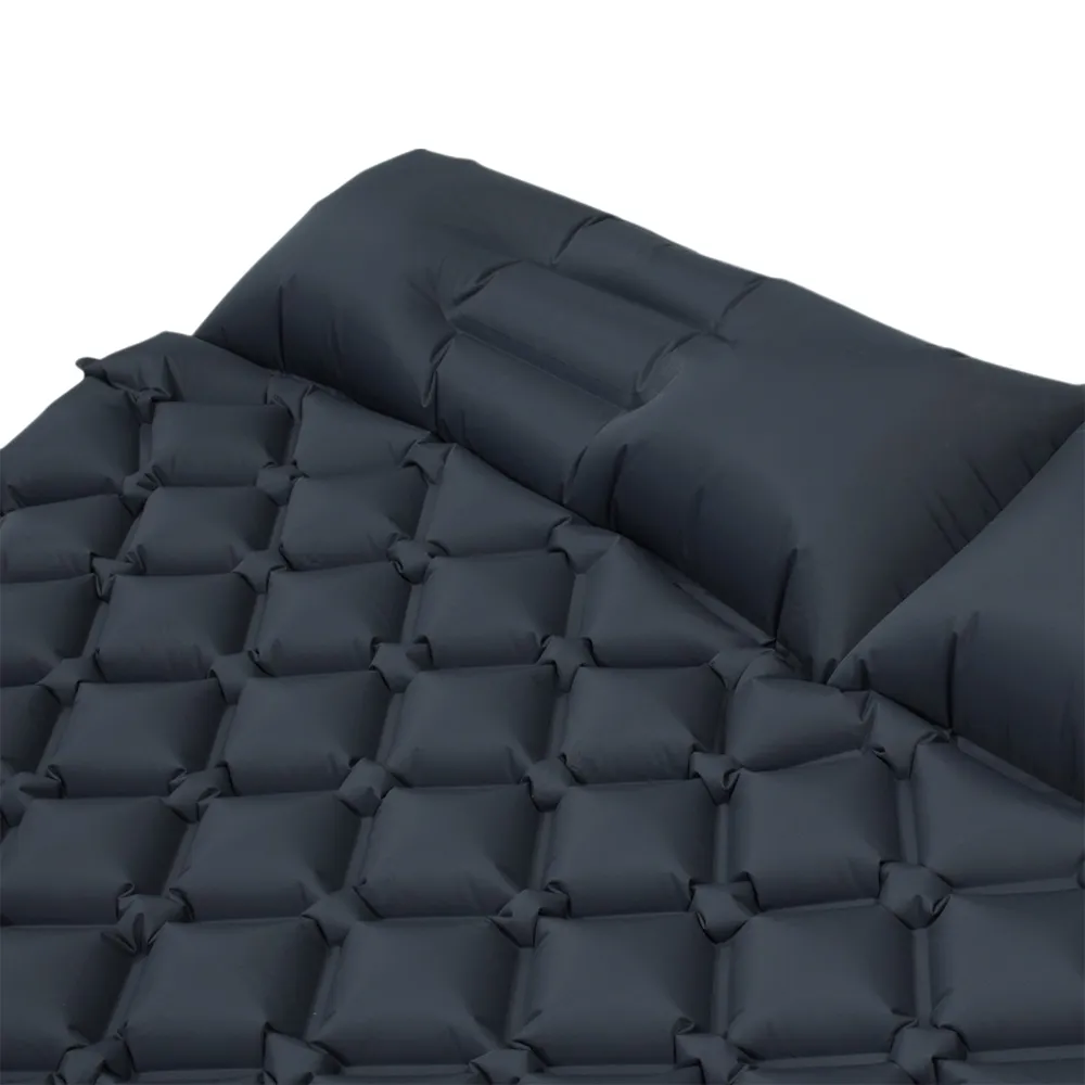 Colchonete Inflável Casal 195x120x5,5cm Nylon TPU DOTT GUEPARDO Cinza - Imagem 3