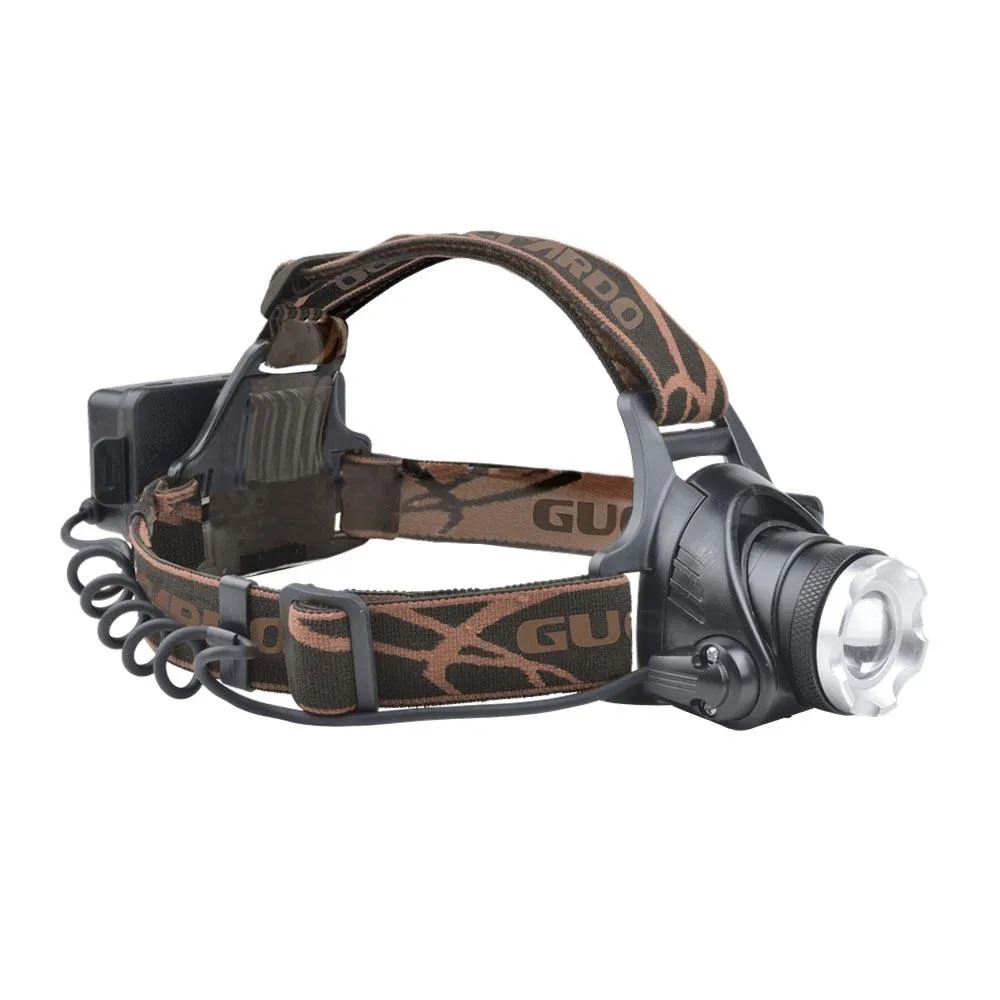 Lanterna de Cabeça Recarregável Bike Action, 12 Horas de Autonomia, com Suporte para Bike, Guepardo