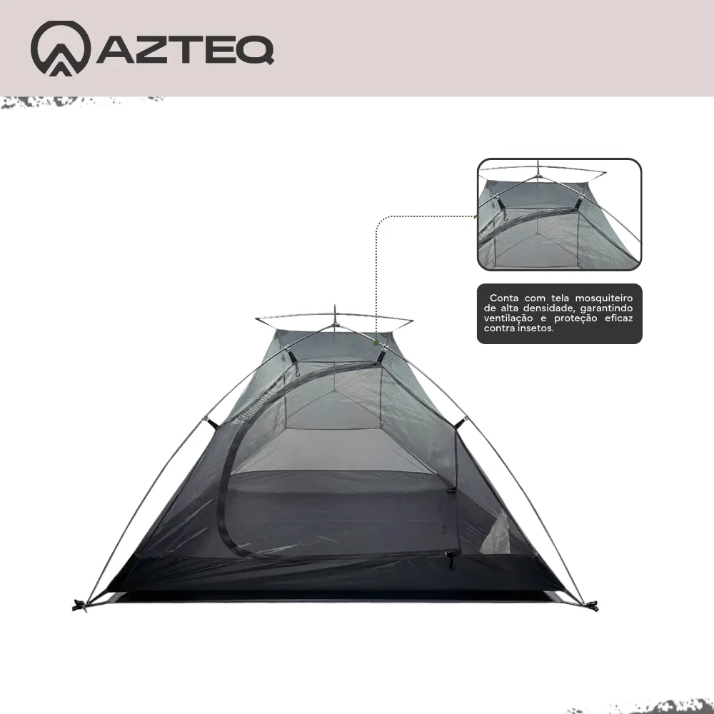 Barraca de Camping 3 Pessoas Cumbre Azteq 6000mm com Sobreteto Completo - Imagem 10